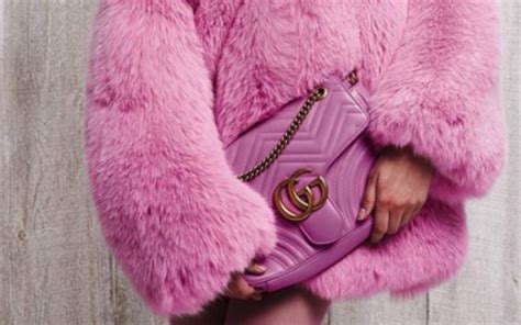 fur gucci bag|Gucci fur free fashion.